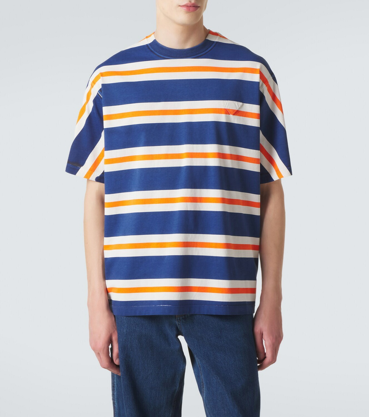 Prada Striped cotton jersey T-shirt