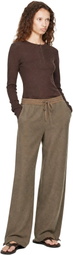 Studio Nicholson Taupe Farr Wool Drawstring Trousers