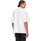 Givenchy White Glitch Logo Short Sleeve Shirt