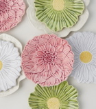 Bordallo Pinheiro Maria Flor Daisy set of 4 earthenware dessert plates