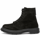 Adieu Men's x Winnie Type 165 Suede Combat Boot in Black
