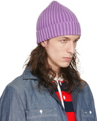 ASPESI Purple Cotton Beanie