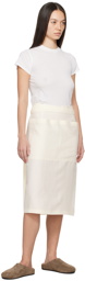 The Row Off-White Lulli Midi Skirt