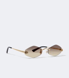 Cartier Eyewear Collection Panthère De Cartier oval sunglasses