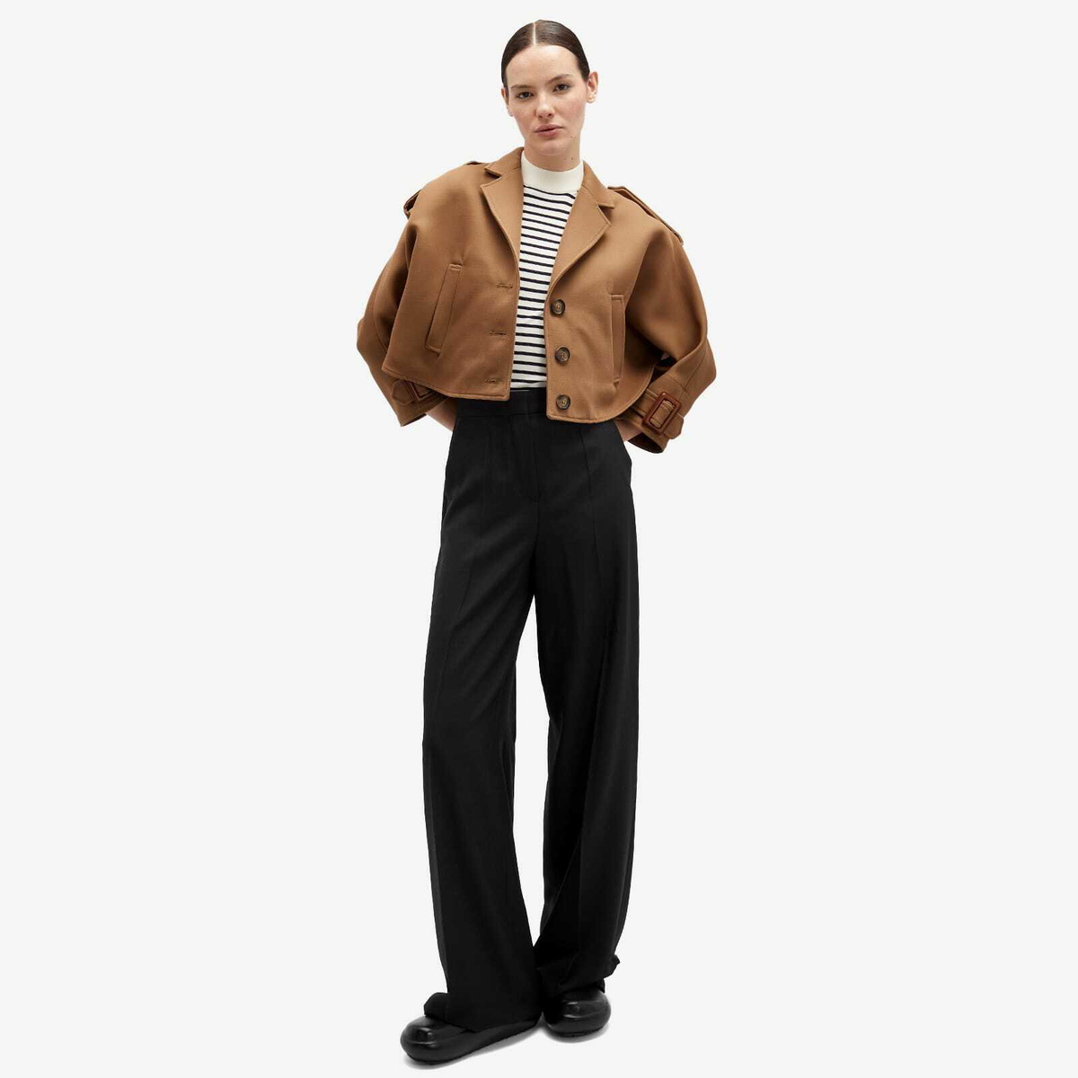 ポンチョ・ケープ MAX MARA Woman Cape Camel 2514731141600 006 Max Mara マックスマーラ ポンチョ ケープ アウター TENEBRE4