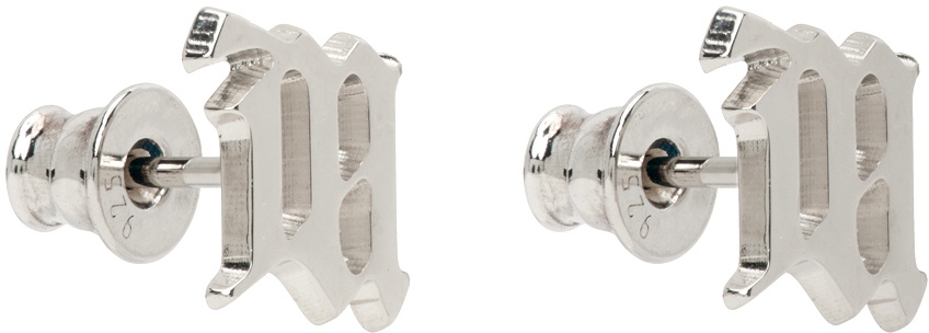 MISBHV Silver Classic 'M' Earrings