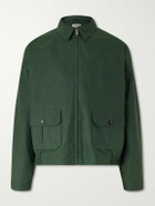 BODE - Coach Waxed-Cotton Blouson Jacket - Green