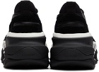 Balmain Black Leather B-Bold Low-Top Sneakers