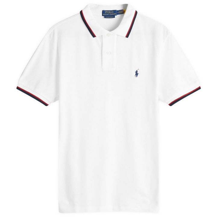 Photo: Polo Ralph Lauren Men's Tipped Polo Shirt in White