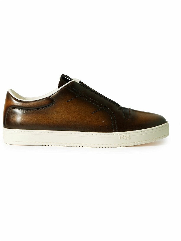 Photo: Berluti - Playtime Venezia Leather Slip-On Sneakers - Brown