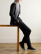 Mr P. - Philip Straight-Leg Linen-Twill Suit Trousers - Black