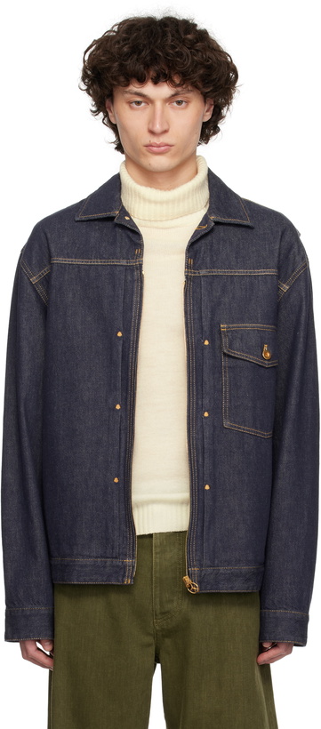 Photo: Moncler Genius Mercedes-Benz by NIGO Navy Nepit Denim Jacket