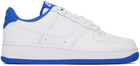 Nike White & Blue Air Force 1 '07 Low Sneakers