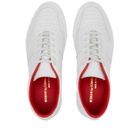 Woman by Common Projects Women's Basketball Summer Low Nubuck Sneakers in White/Red