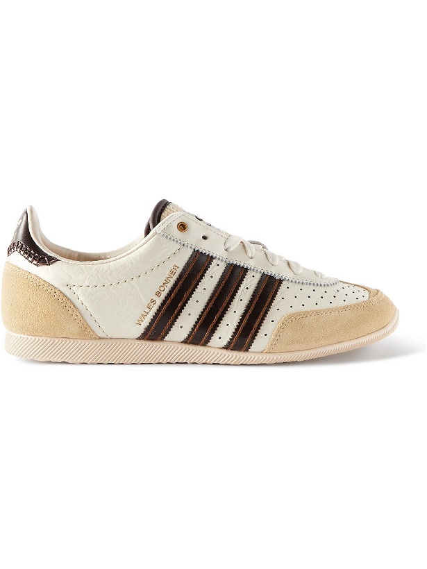 Photo: adidas Consortium - Wales Bonner Japan Suede and Leather Sneakers - White