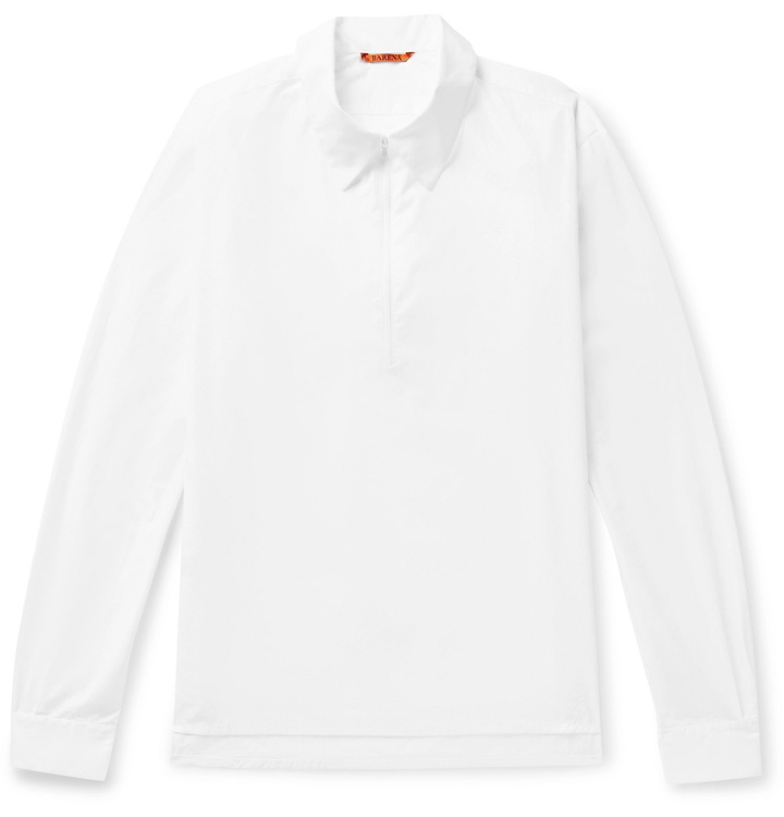 Photo: Barena - Cotton-Poplin Half-Zip Shirt - White