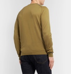 John Smedley - Astin Slim-Fit Contrast-Tipped Sea Island Cotton Sweater - Green