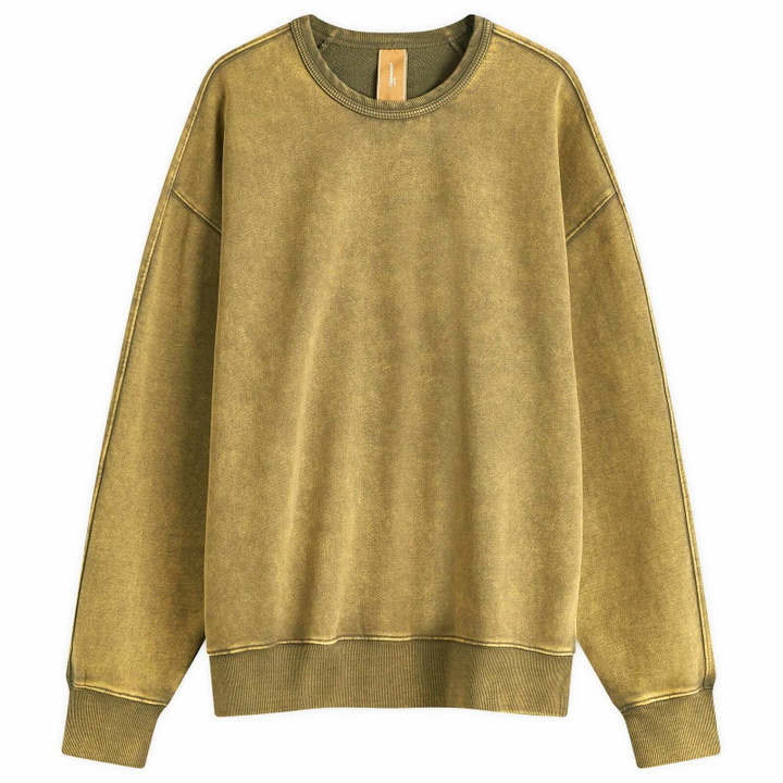 Photo: FrizmWORKS Men's OG Vintage Crew Sweat in Olive
