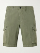 Slowear - Straight-Leg Cotton and Linen-Blend Shorts - Green