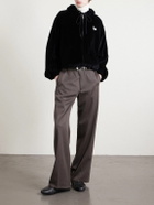 CELINE - Ethan Wide-Leg Wool-Gabardine Trousers - Brown