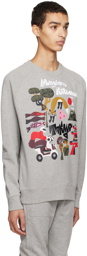 Maison Kitsuné Gray Bill Rebholz Tokyo Sweatshirt