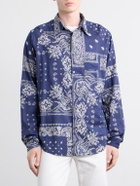KAPITAL - Printed-Cotton Shirt - Blue