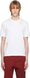 Thom Browne White Flower T-Shirt