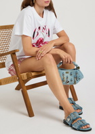 Ganni Feminine Buckle Ballerina Denim Sliders