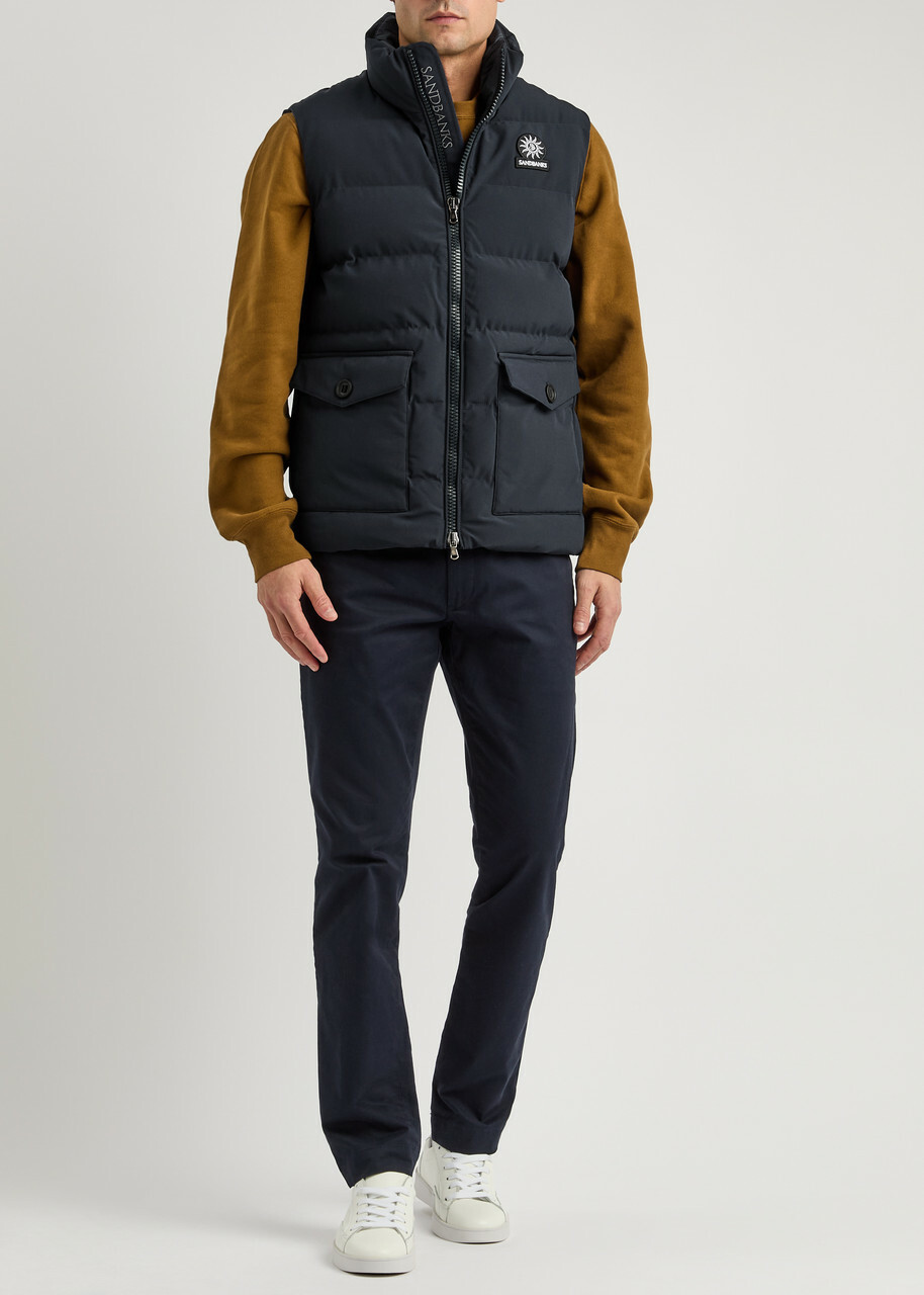 Sandbanks Explorer Quilted Shell Gilet Navy