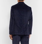 Caruso - Indigo Unstructured Cotton-Blend Corduroy Suit Jacket - Blue