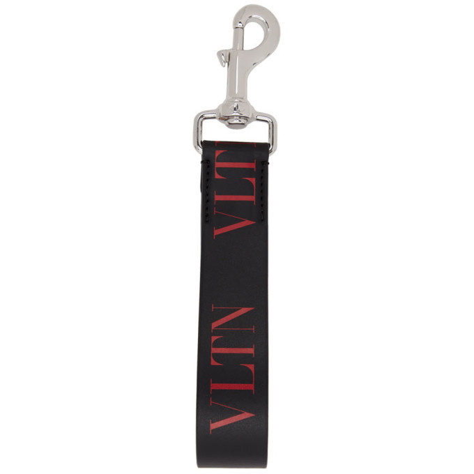 Photo: Valentino Black and Red Valentino Garavani VLTN Keychain