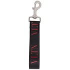 Valentino Black and Red Valentino Garavani VLTN Keychain