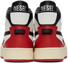 Diesel Red & White Ukiyo Mid Sneakers