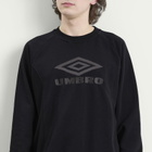 Umbro Men's Iconic Sweat in Black/Volcanic Ash
