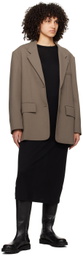 Studio Nicholson Black Crewneck Maxi Dress