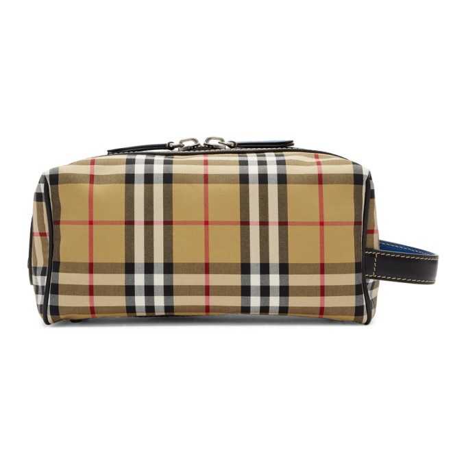 Photo: Burberry Beige and Black Vintage Check Pouch