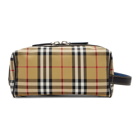 Burberry Beige and Black Vintage Check Pouch