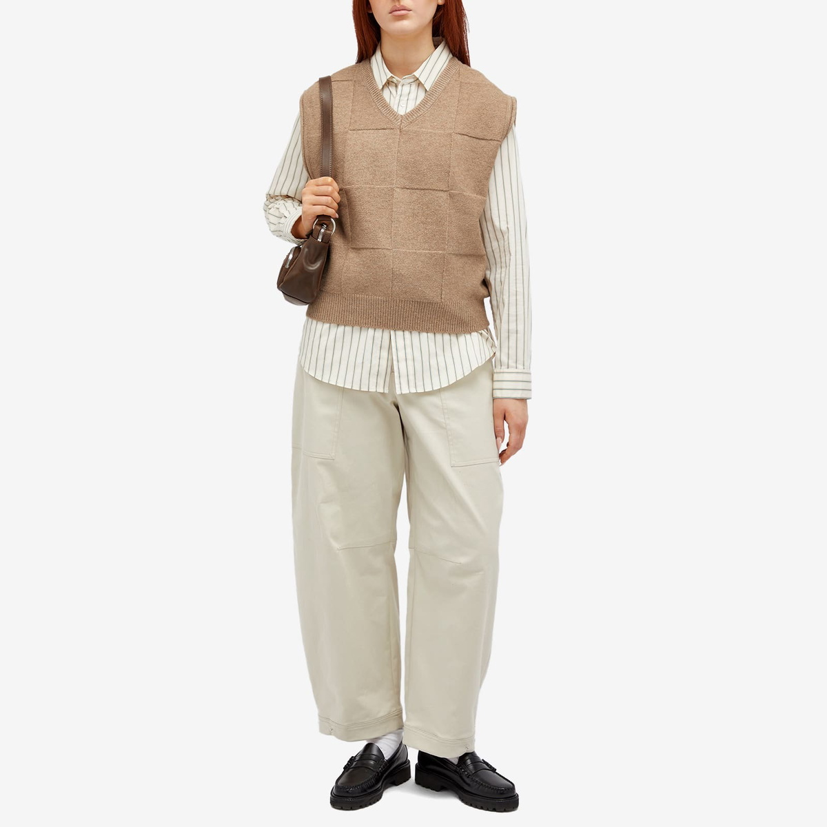 DUNST Women's Essential Knit Vest in Camel