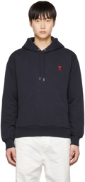 AMI Paris Navy Ami De Cœur Hoodie