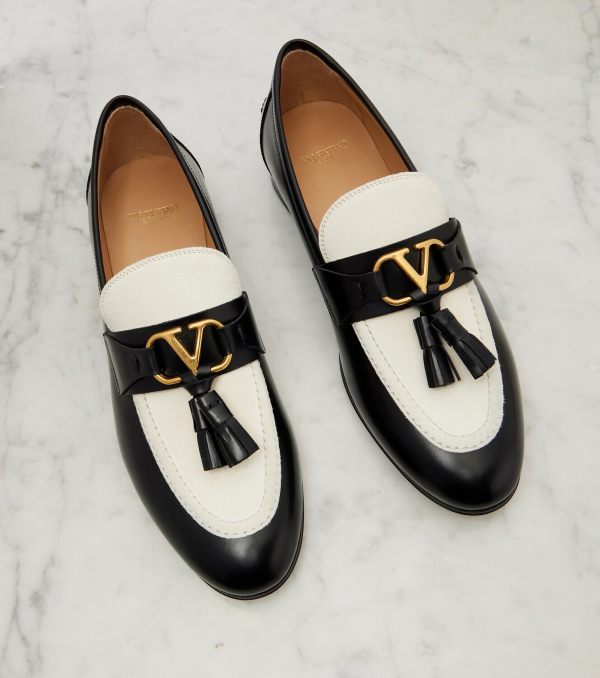 Valentino Garavani Vaniteux VLogo leather loafers
