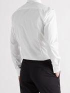 HUGO BOSS - Jason Slim-Fit Cutaway-Collar Cotton-Poplin Shirt - White