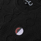 Fred Perry x Raf Simons Oversized Wreath Sweat in Black