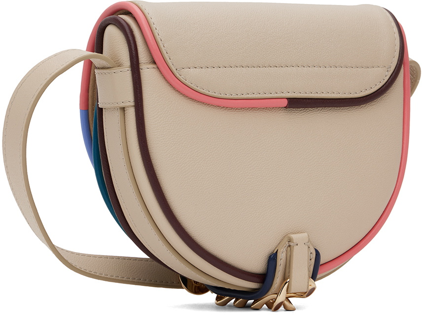 See by Chloé Beige Small Mara Saddle Bag