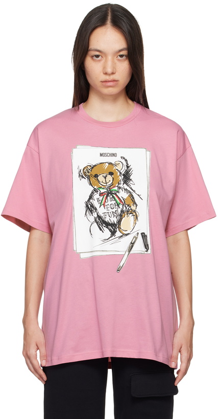 Photo: Moschino Pink Teddy Bear T-Shirt