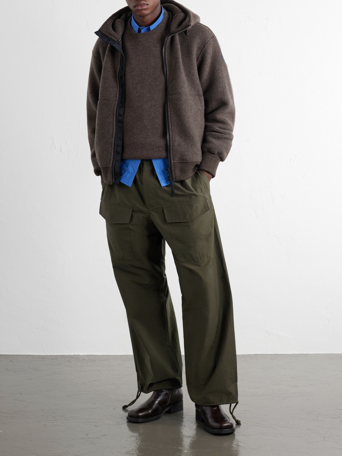 Canada Goose - Chilliwack Hooded Wool-Blend Fleece Bomber Jacket - Brown