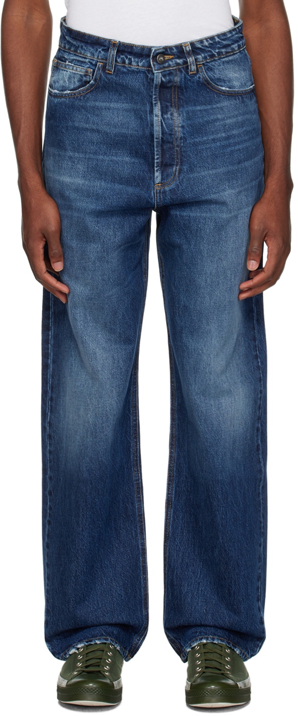 Photo: A-COLD-WALL* Blue Wide-Leg Jeans