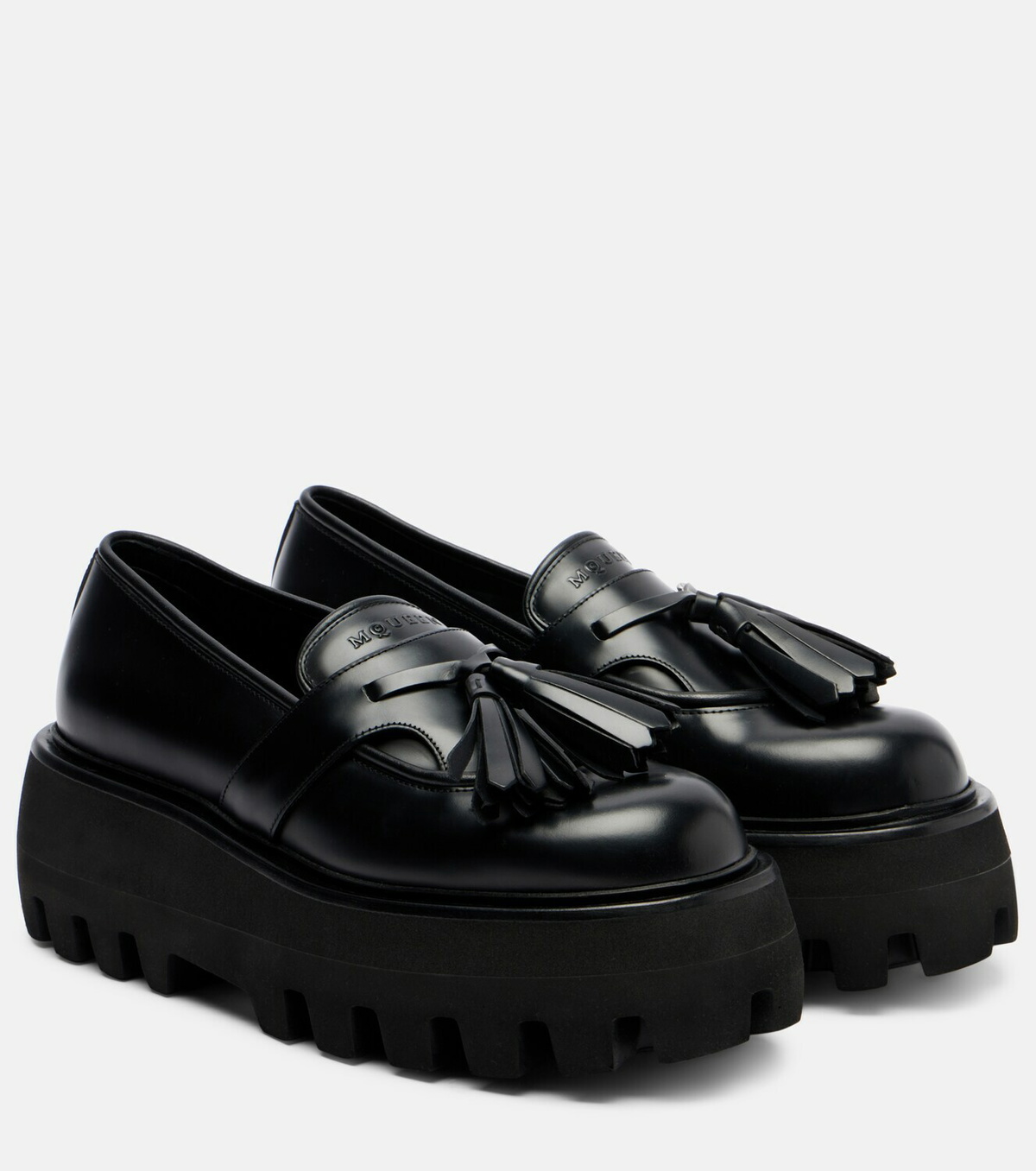 McQueen Sofa leather platform loafers