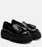 McQueen Sofa leather platform loafers