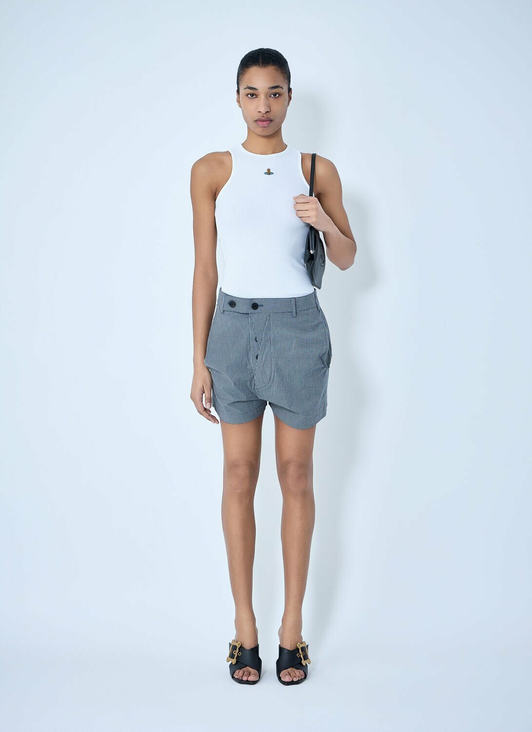 Vivienne Westwood High-Waisted Checkered Shorts