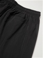 FRAME - Straight-Leg Short-Length Logo-Appliquéd Swim Shorts - Black